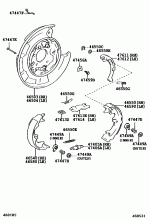 PARKING BRAKE & CABLE 1